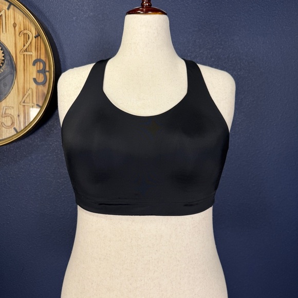 Athleta Advance Black Racerback Sports Bra | 40C - Picture 1 of 5